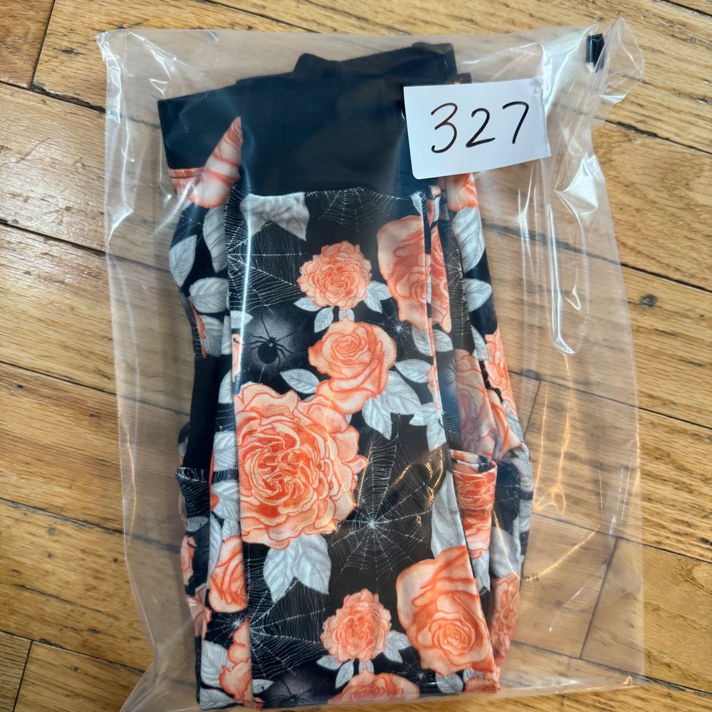 Sweet Little Cozys Bamboo Pajama 2T Orange Roses Spiderwebs Spooky Halloween Set - Picture 6 of 6